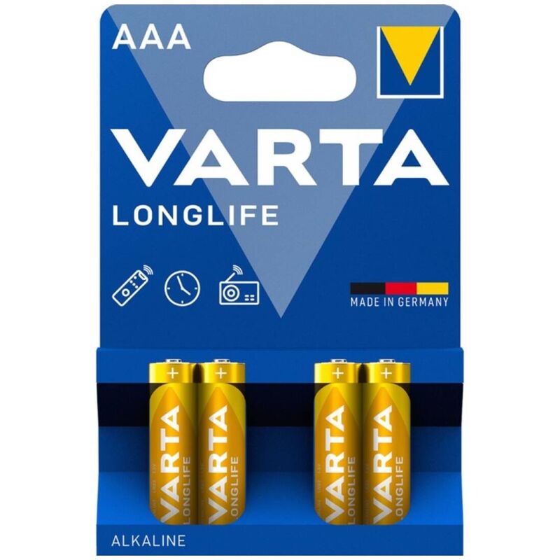 Piles AAA LR03 alcalines VARTA, longue durée pour le quotidien et les imprévus