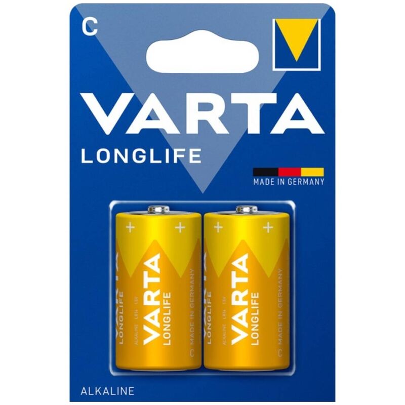 Pile alcaline C LR14 longue durée pour appareils énergivores VARTA