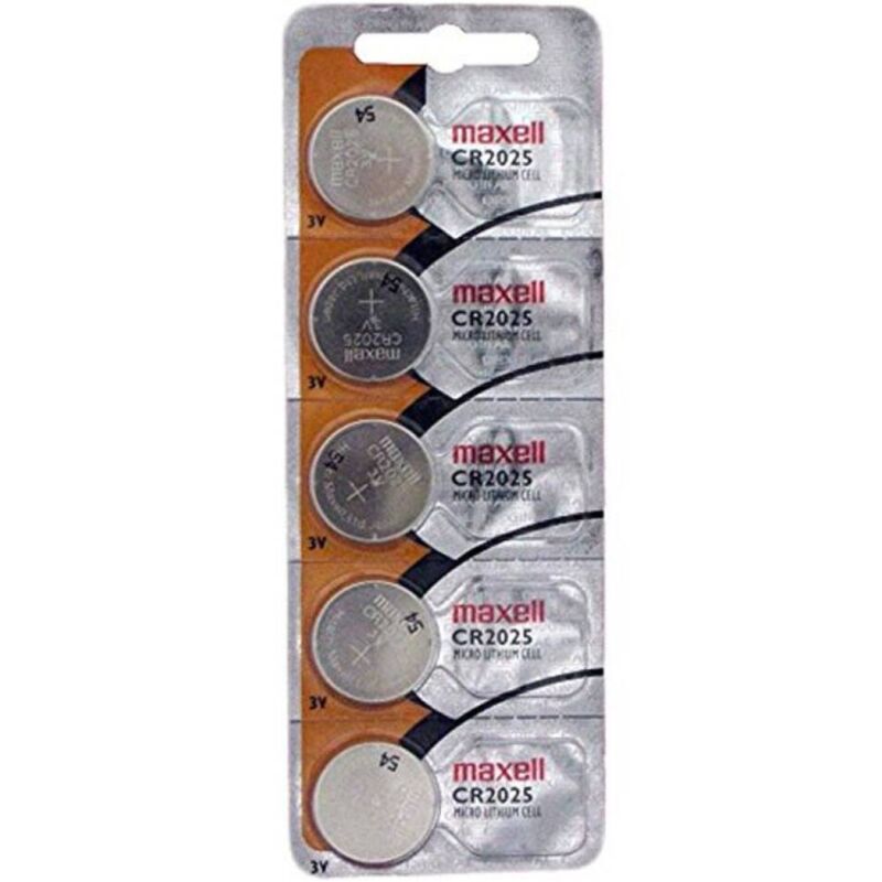 Pile bouton lithium CR2025 3 V longue durée pour montres et télécommandes MAXELL