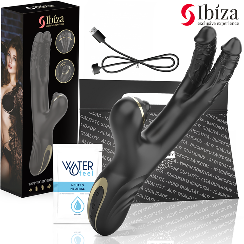 Ibiza, Double Vibrateur Two Dragons Noir
