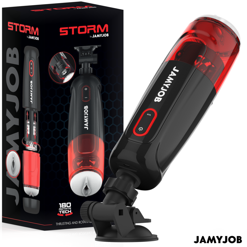 JAMYJOB STORM masturbateur automatique avec rotation et mouvements de va et vient