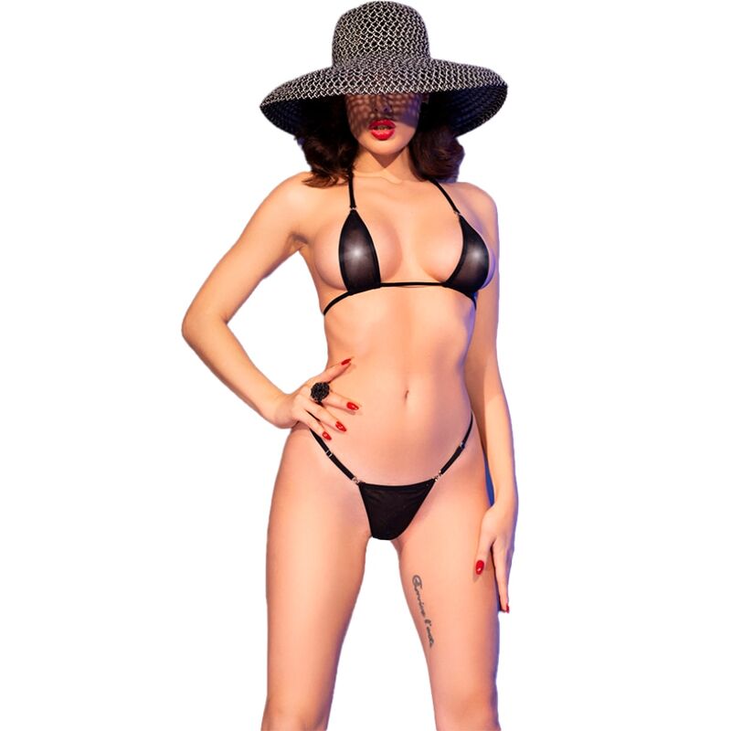 Micro bikini noir CHILIROSE CR 4840, lingerie S/M