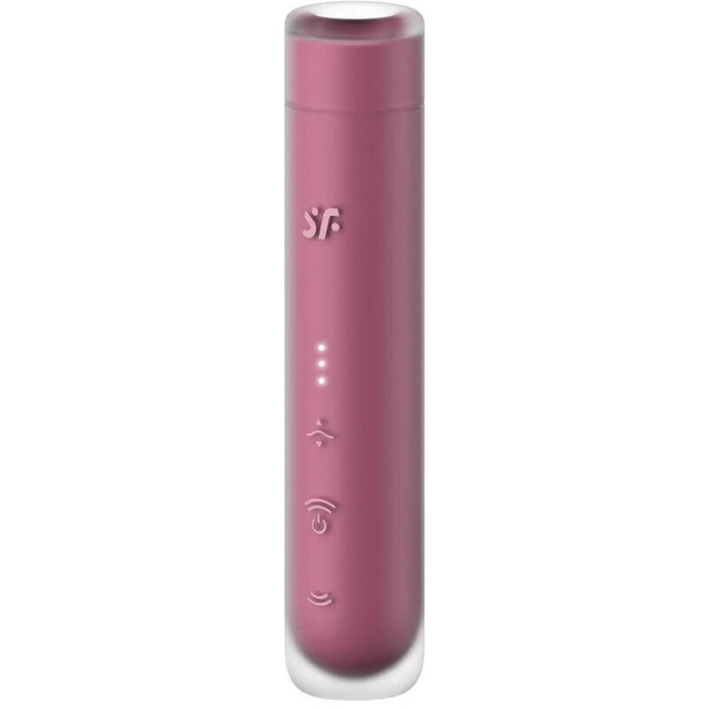 Satisfyer First Kiss Wave, stimulateur clitoridien, grenat