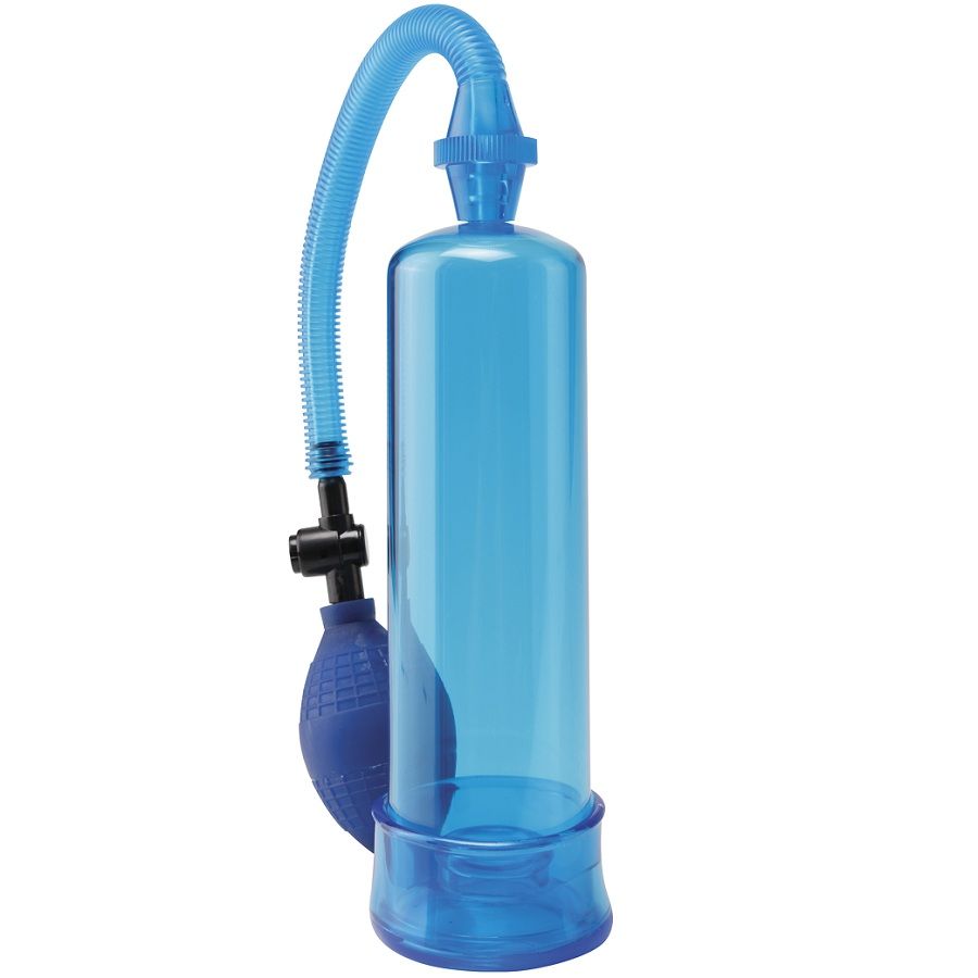 PUMP WORX Beginners Power Pump Clear, pompe à pénis bleue