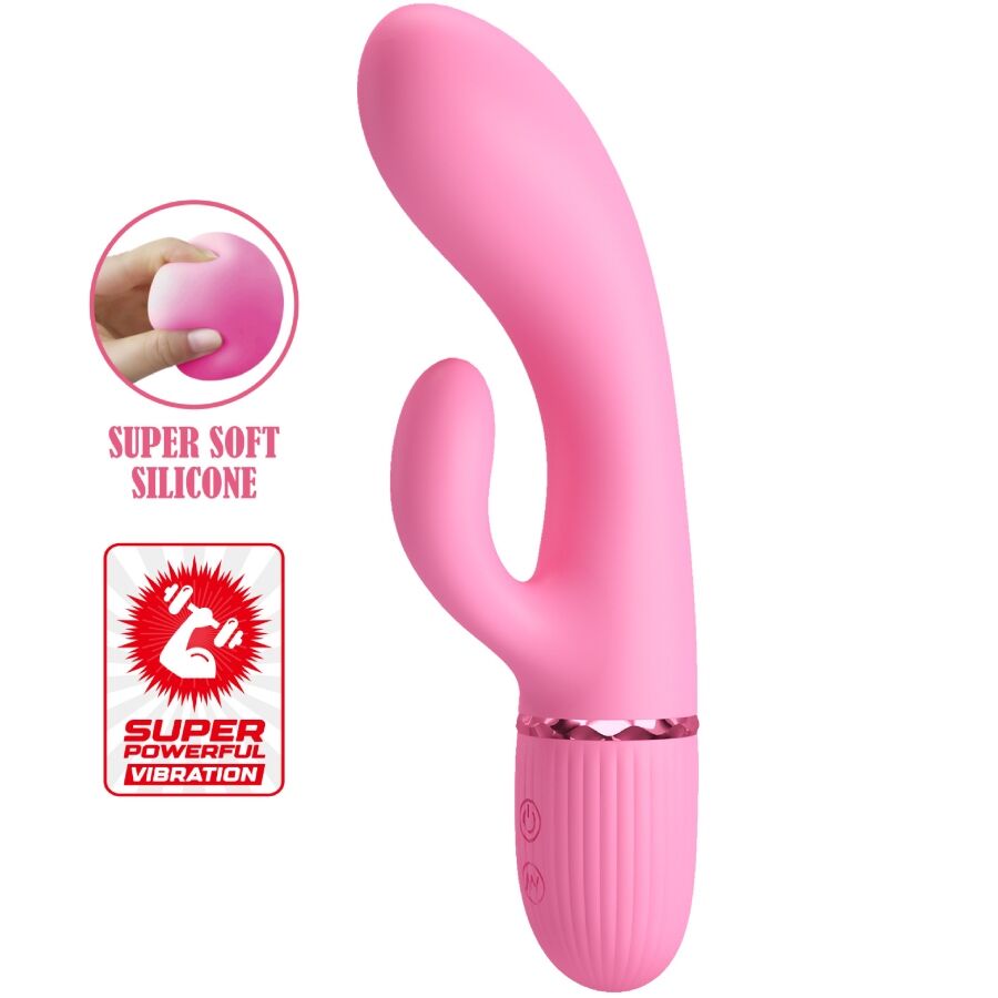 Vibromasseur rabbit Pretty Love Marski rose