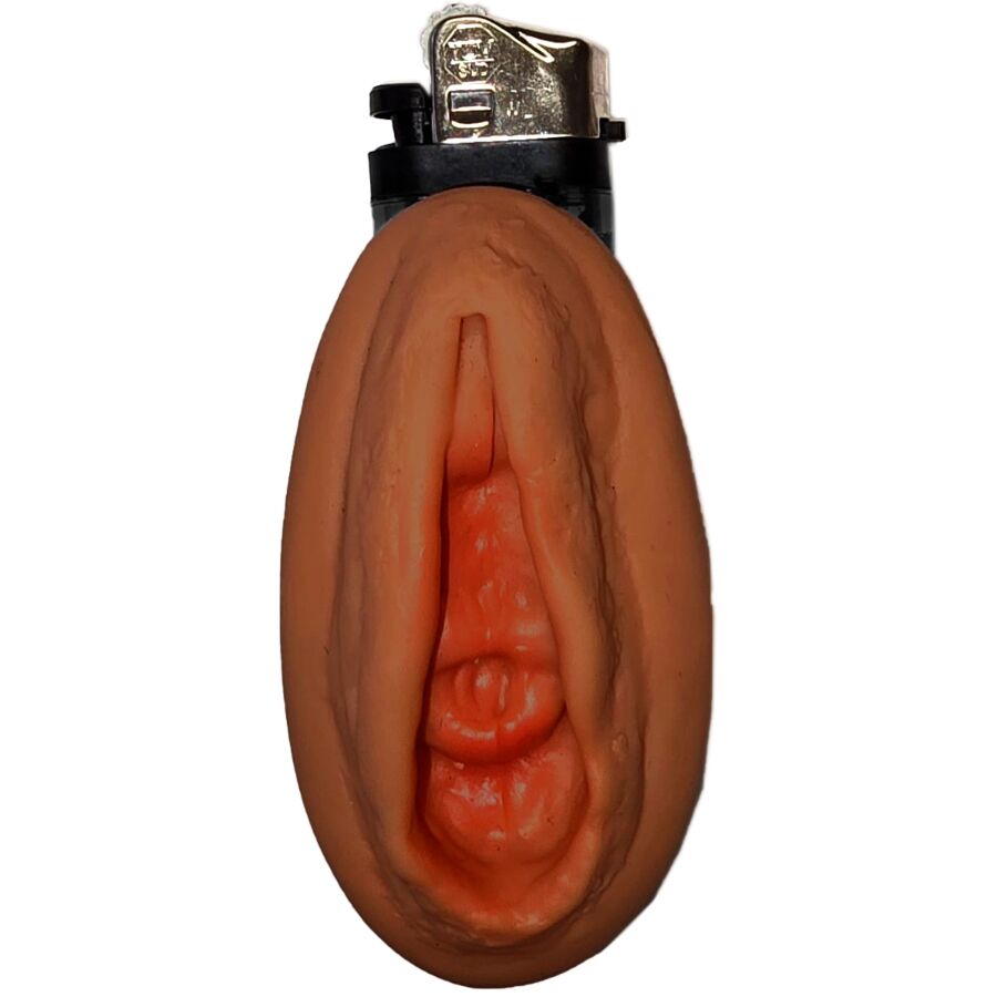 DIABLO PICANTE Briquet en forme de vagin couleur Mulatto