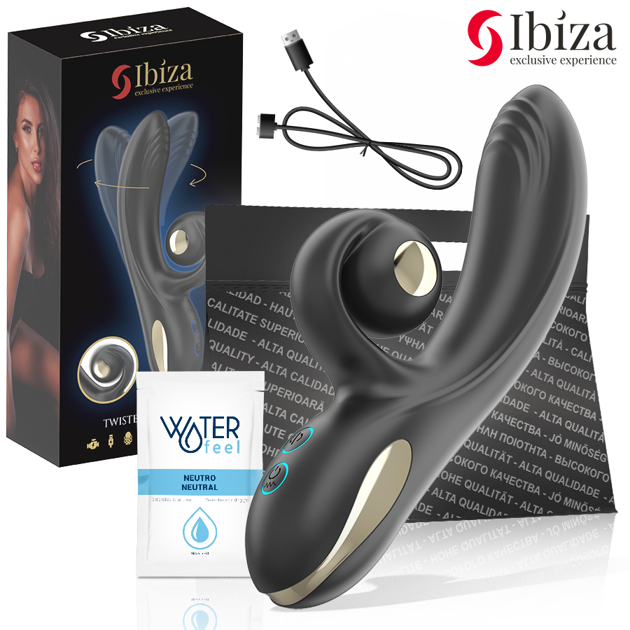 Ibiza Vibromasseur Twister À Stimulation Courbée Et Rotation Vibrante