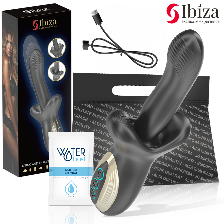 Vibromasseur Puissant Ibiza Avec Effet De Va Et Vient Et De Morsure