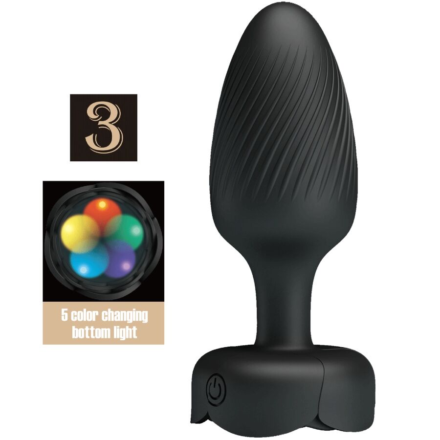 Plug anal Pretty Love Osborn avec lumière LED