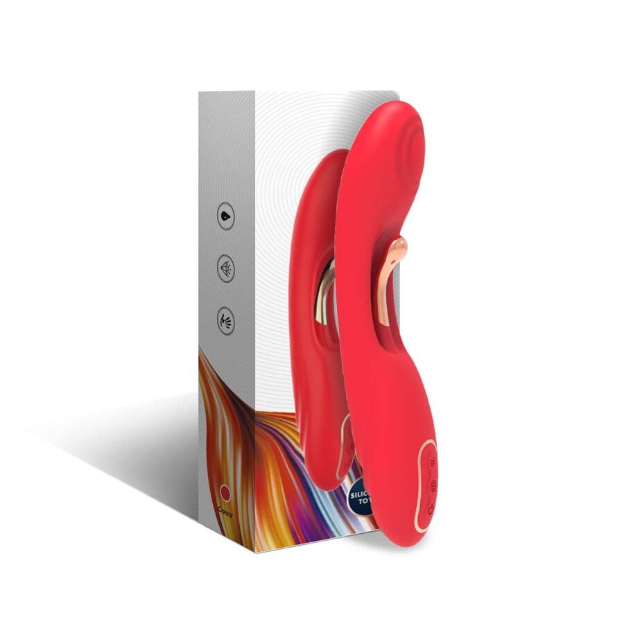 Vibromasseur ARMONY à langue oscillante, rouge