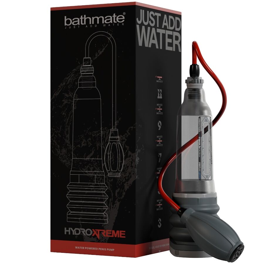 Pompe à pénis BATHMATE Hydroxtreme 6 avec accessoires
