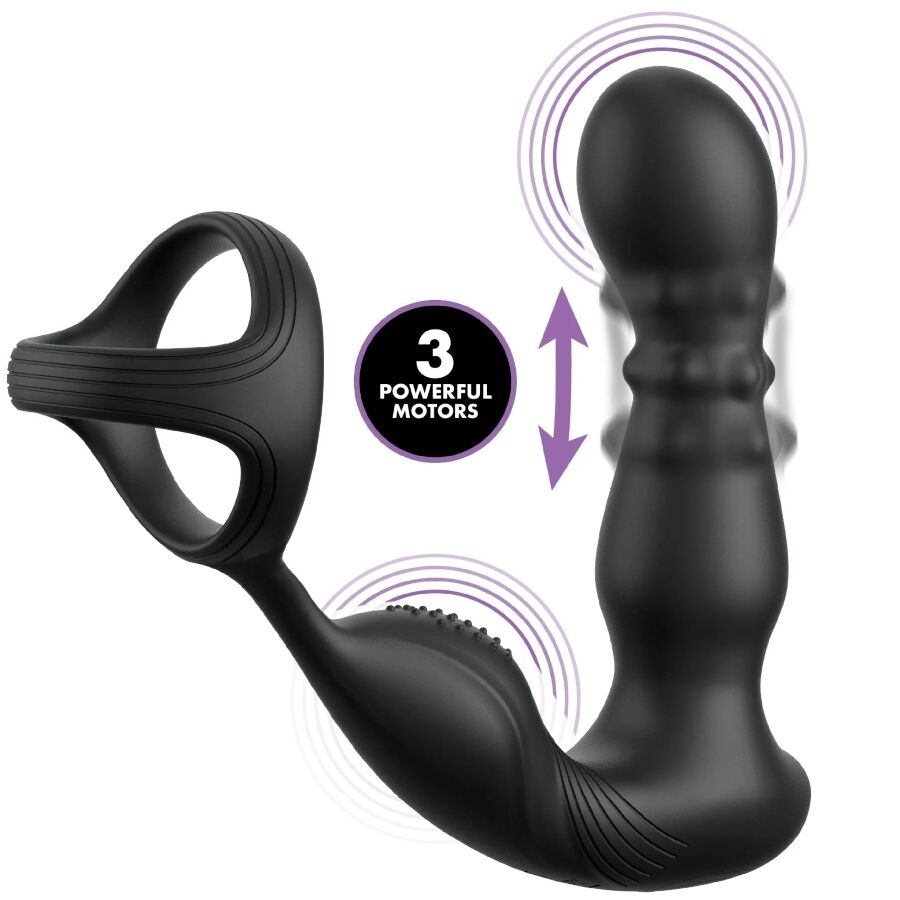 Anal Fantasy Elite Ass Gasm Slide & Glide, stimulateur anal avec télécommande