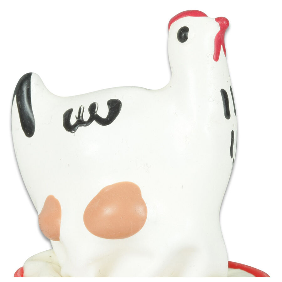 CONDOMERIE Chicken White, cadeau érotique peint à la main