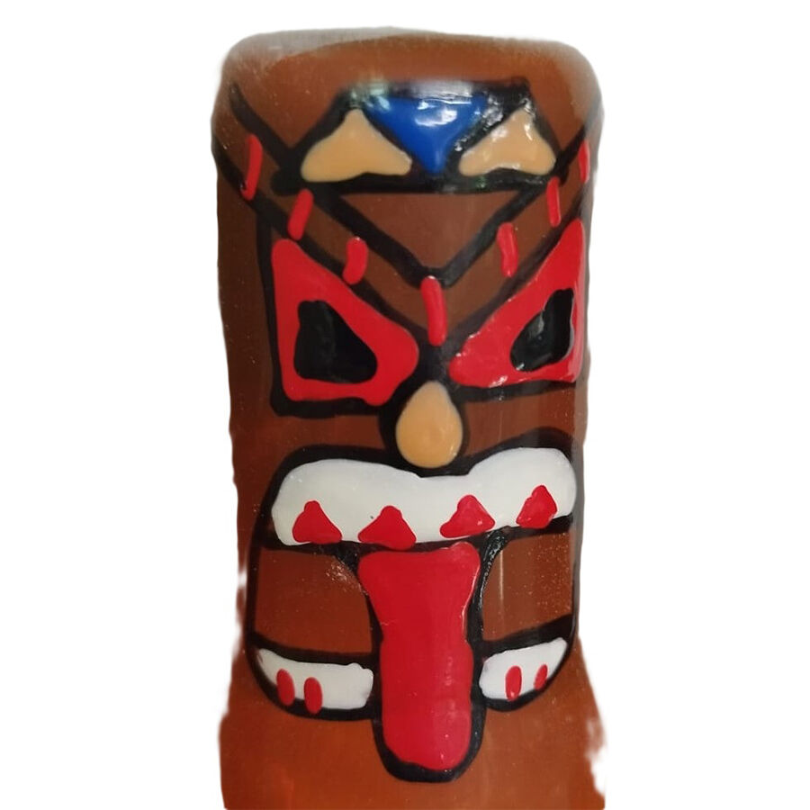 CONDOMERIE Tiki Totem 01, préservatif fantaisie peint à la main