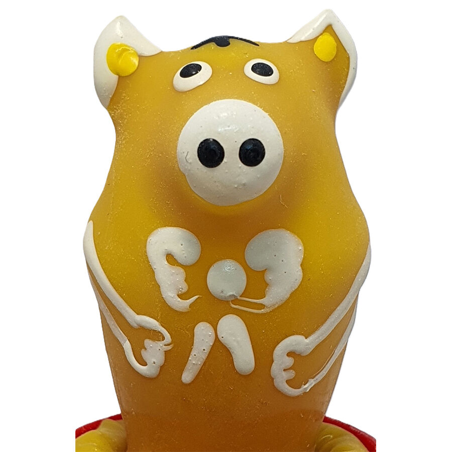 Préservatif fantaisie CONDOMERIE : cochon assis jaune