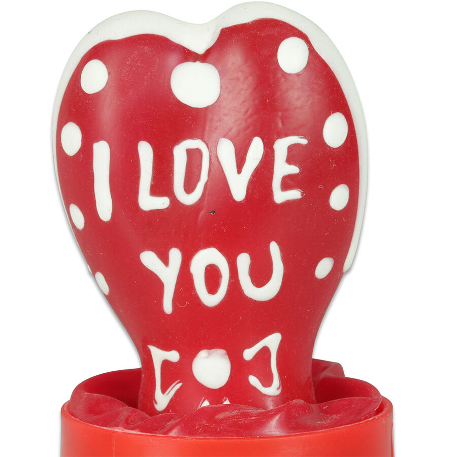 CONDOMERIE I Love You 2, cœur peint à la main, cadeau érotique amusant