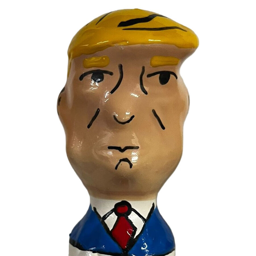 Condomerie Grumpy Trump XL, cadeau érotique peint à la main