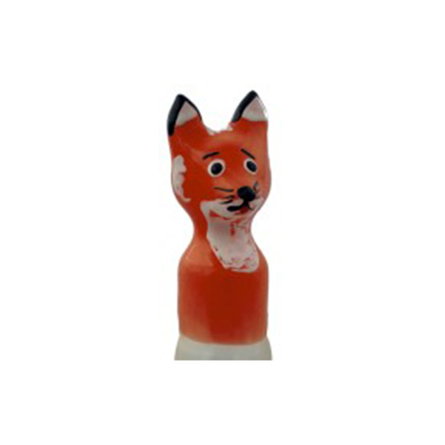 CONDOMERIE cadeau érotique peint à la main, renard brun XL