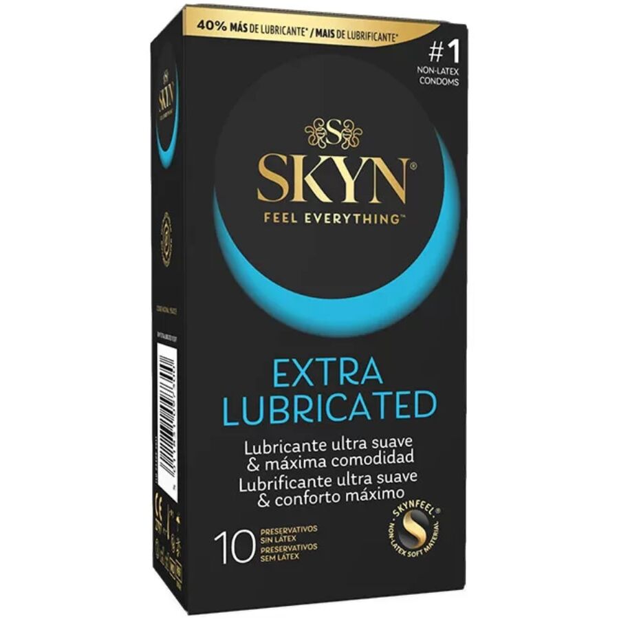 Préservatifs SKYN Extra Lubricated sans latex, 10 pièces
