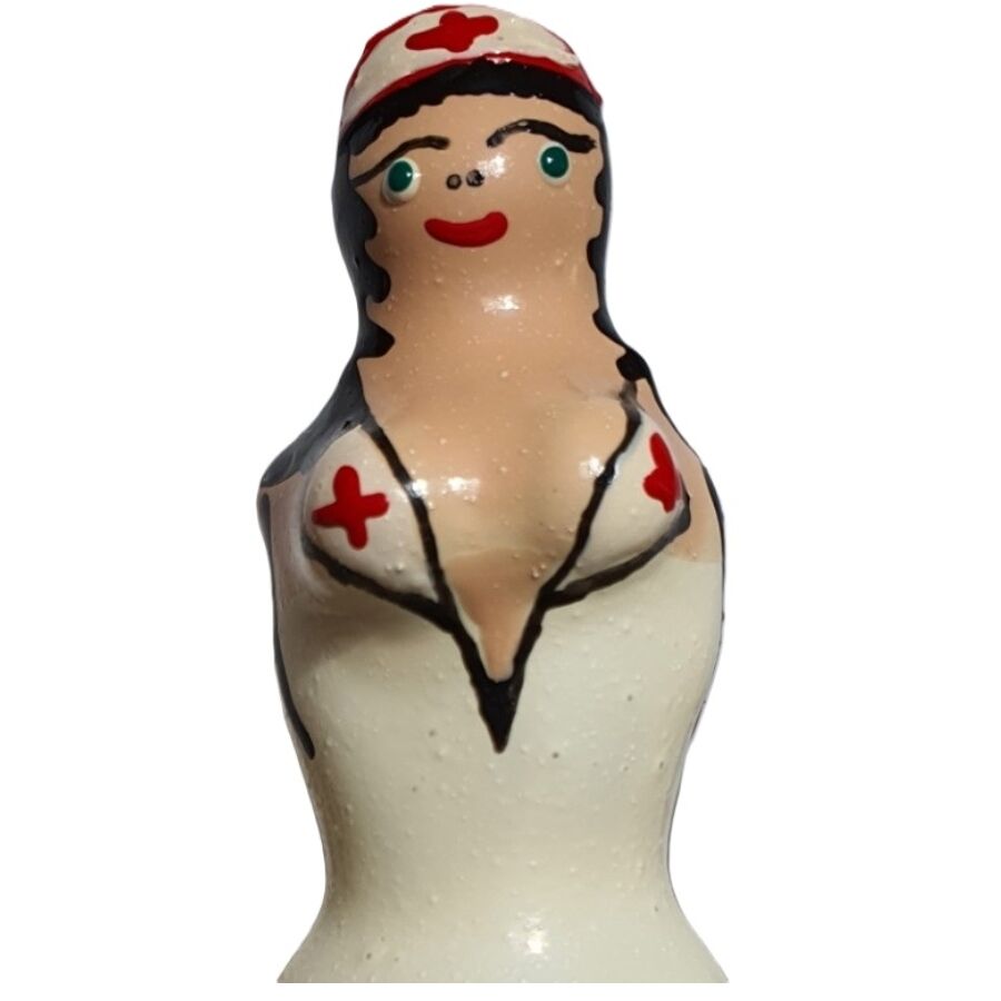 CONDOMERIE Nurse Blond, préservatif fantaisie peint à la main, cadeau érotique