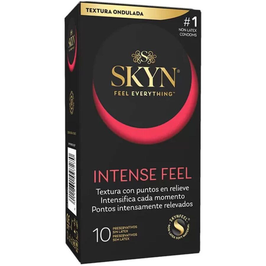 Préservatifs sans latex SKYN Intense Feel avec texture, 10 pièces