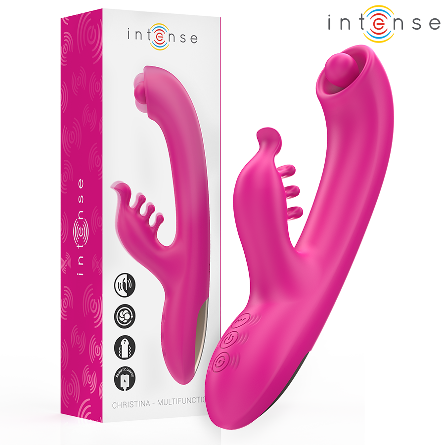 Rabbit vibrant INTENSE Christina rose, 22,5 cm