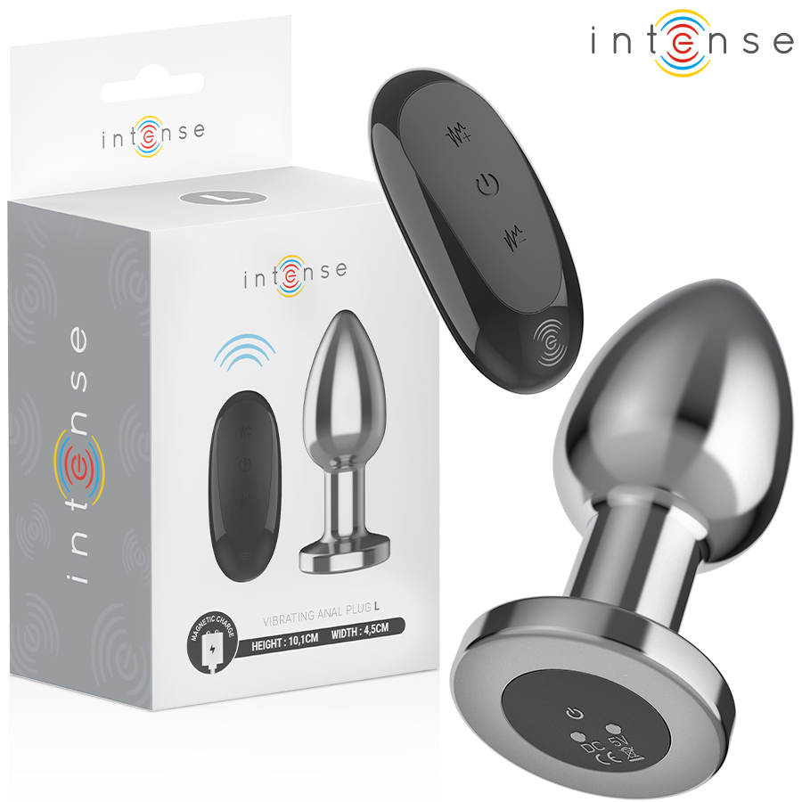 Plug anal vibrant INTENSE en aluminium, taille L