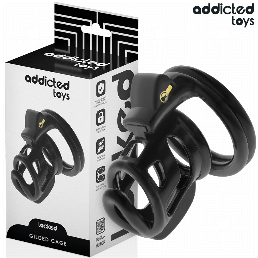 ADDICTED TOYS LOCKED Gilden Cage cage de chasteté
