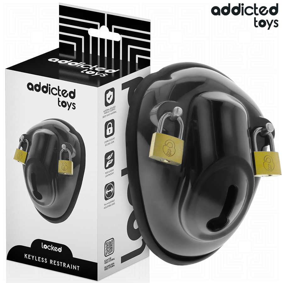 ADDICTED TOYS LOCKED Cage de chasteté Shell, 11,5 cm