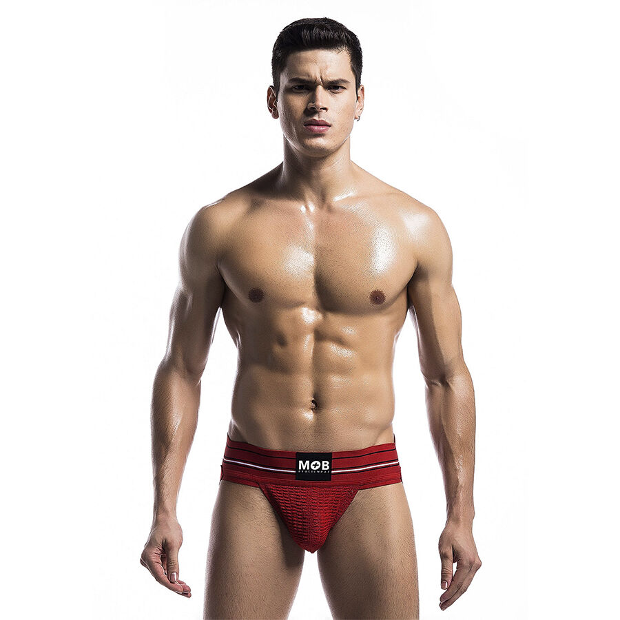 String rouge échancré avec taille élastique pour des nuits inoubliables MOB