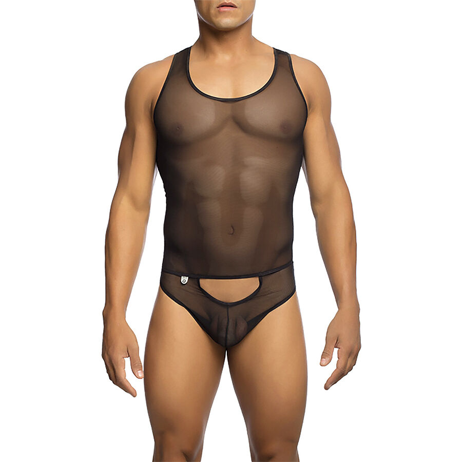 Body en mesh transparent avec ouverture à l’avant, taille L XL MOB