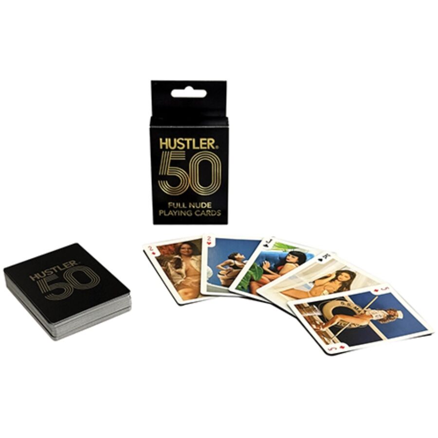 Jeu de cartes érotique Hustler Kheper Games avec 50 illustrations