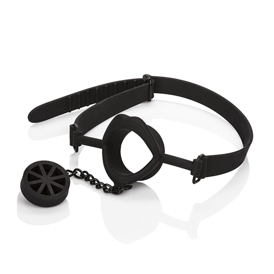 Bâillon CalExotics Scandal avec embout en silicone noir