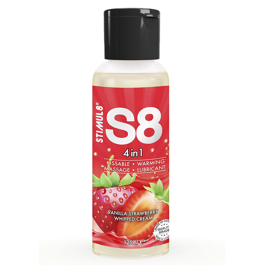 Gel lubrifiant STIMUL8 S8 à la fraise, 125 ml
