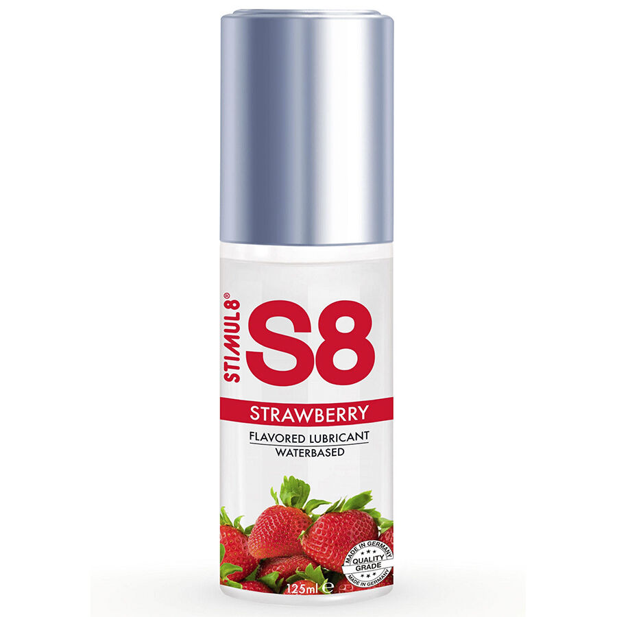 STIMUL8 S8 lubrifiant goût fraise, 125 ml