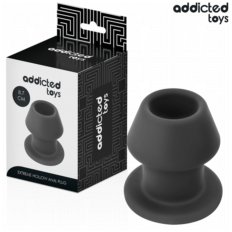 ADDICTED TOYS Extreme Hollow plug anal en silicone, taille M