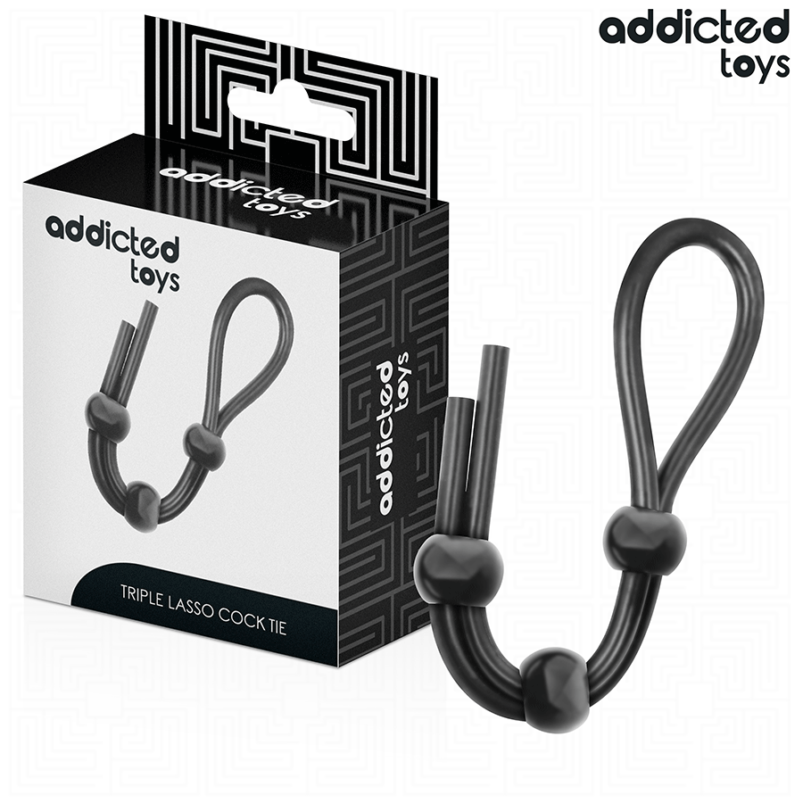 Anneau pénien Addicted Toys Triple Loop en silicone sans vibration