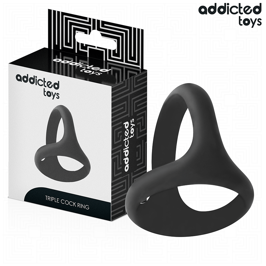 ADDICTED TOYS Thick Triple anneau pénien sans vibrations
