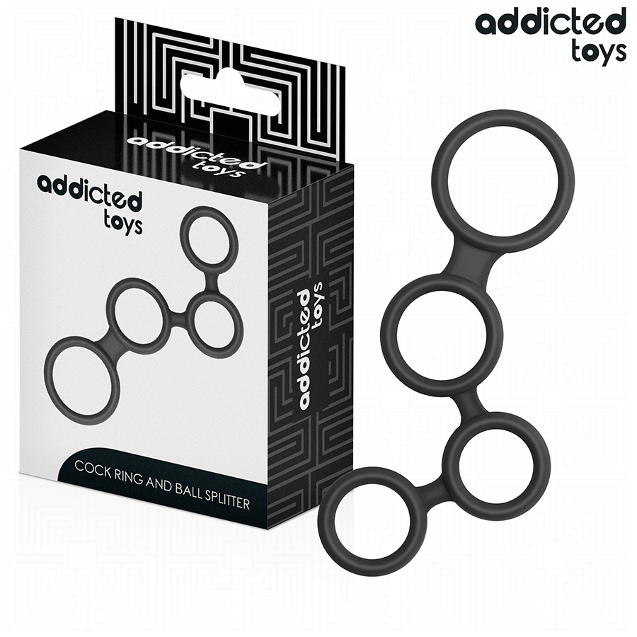 ADDICTED TOYS Anneau pénien sans vibrations avec séparateur de testicules