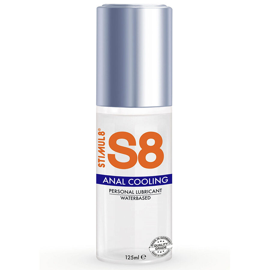 Gel lubrifiant anal STIMUL8 S8 à effet rafraîchissant, 125 ml