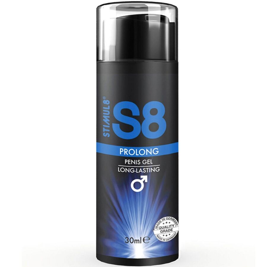 Gel pour le pénis STIMUL8 S8 Prolong, 30 ml