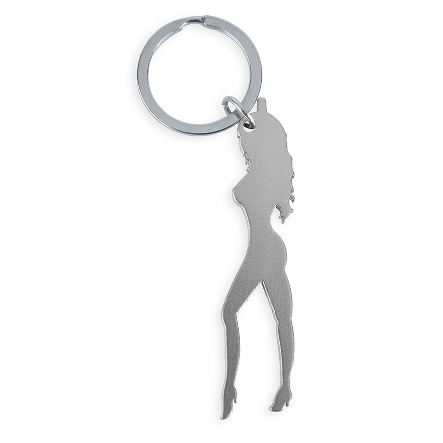 Porte-clés DIABLO PICANTE avec silhouette féminine et décapsuleur