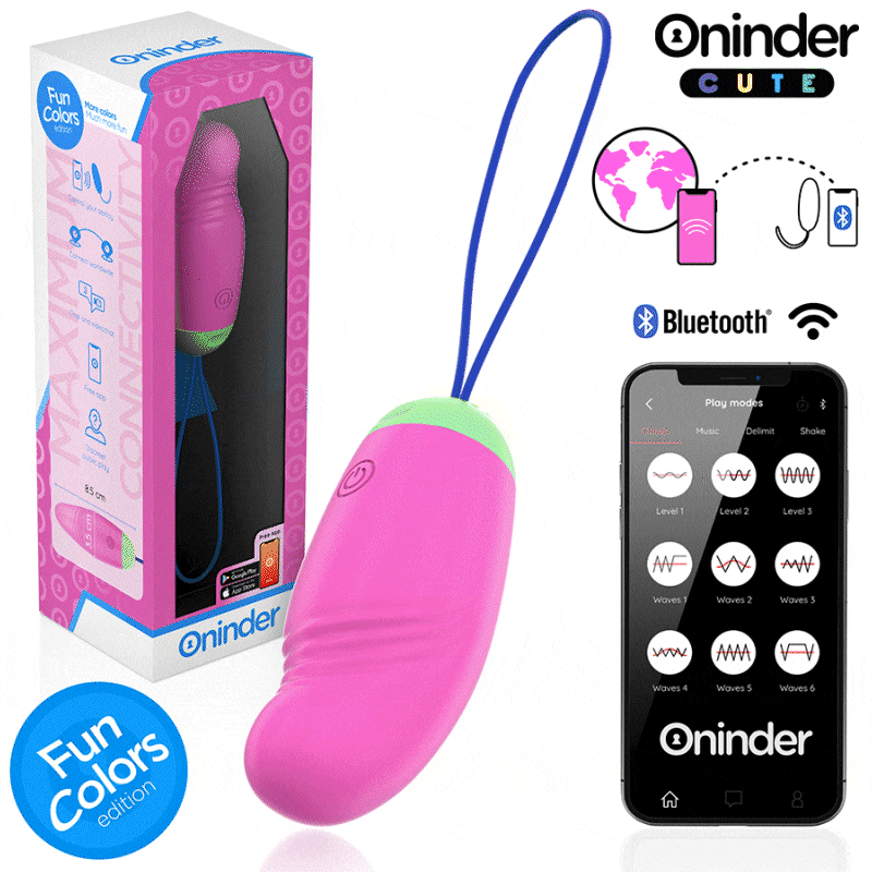 Stimulateur clitoridien ONINDER CUTE Love Pleasure avec vibrations et rotation