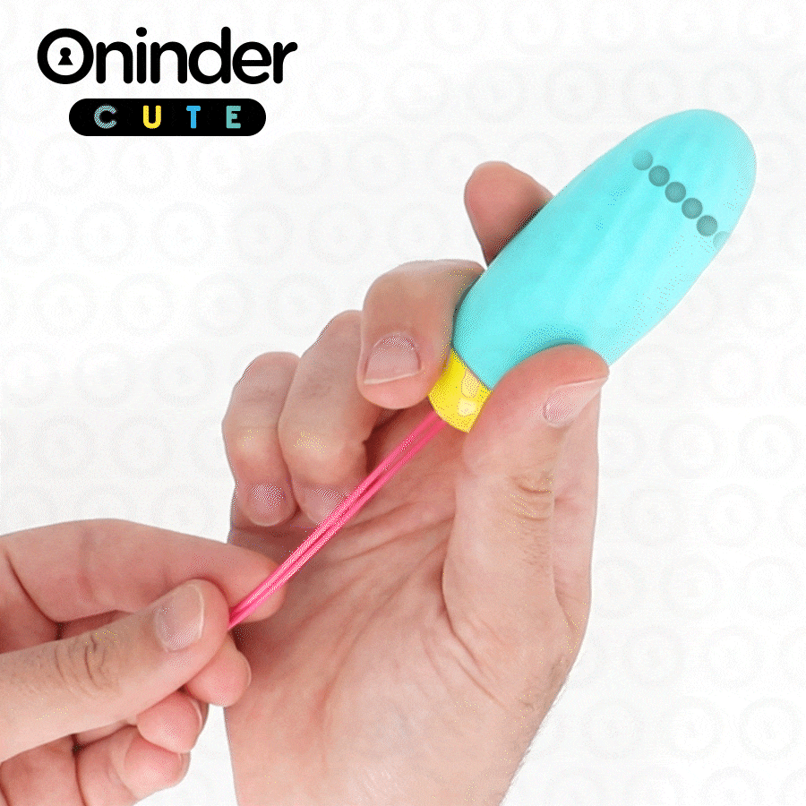 Œuf vibrant ONINDER CUTE avec perles rotatives en silicone