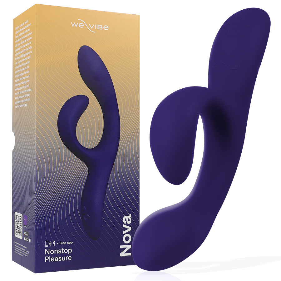 We-Vibe Nova 3, vibromasseur connecté Rabbit, bleu nuit