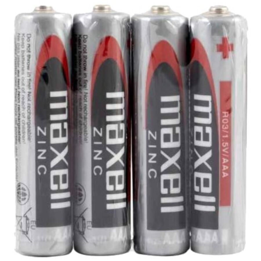 Piles AAA au manganèse, lot de 4, énergie longue durée pour petits appareils MAXELL