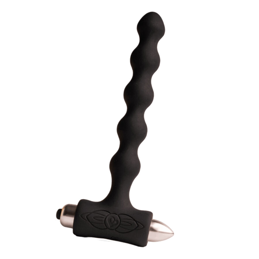 Plug anal vibrant ROCKS-OFF Petite Sensations Pearls, noir