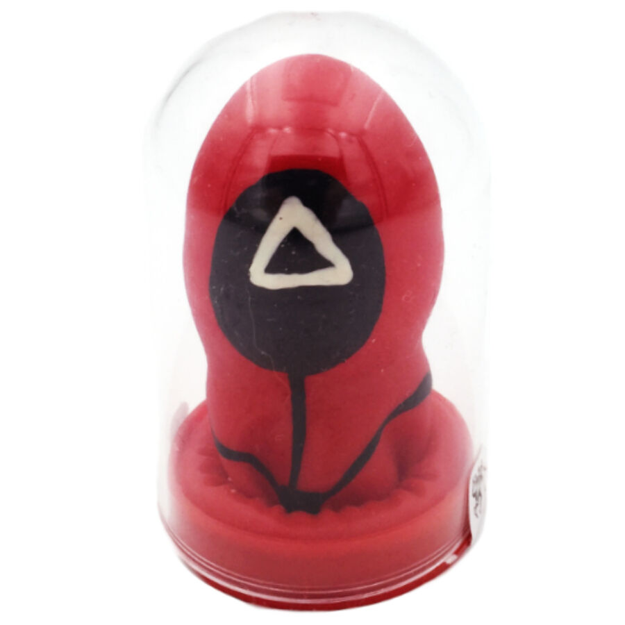 CONDOMERIE Triangle : préservatif fantaisie peint à la main, cadeau coquin amusant