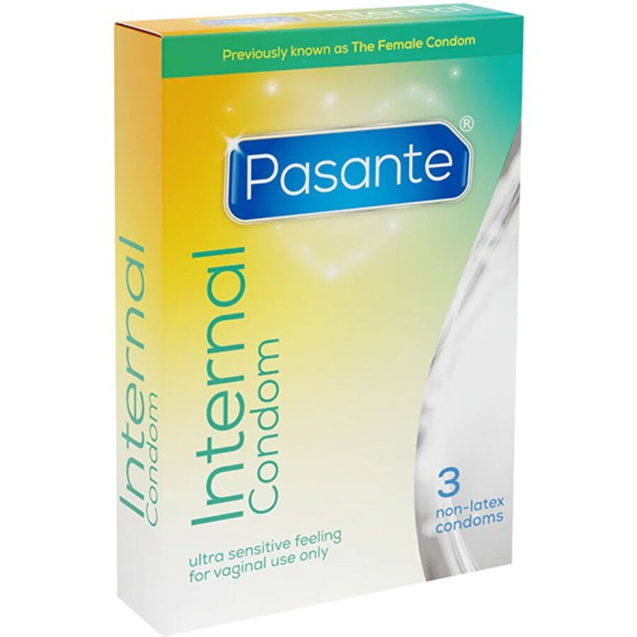 Préservatifs internes Pasante Internal en polyuréthane, 3 unités