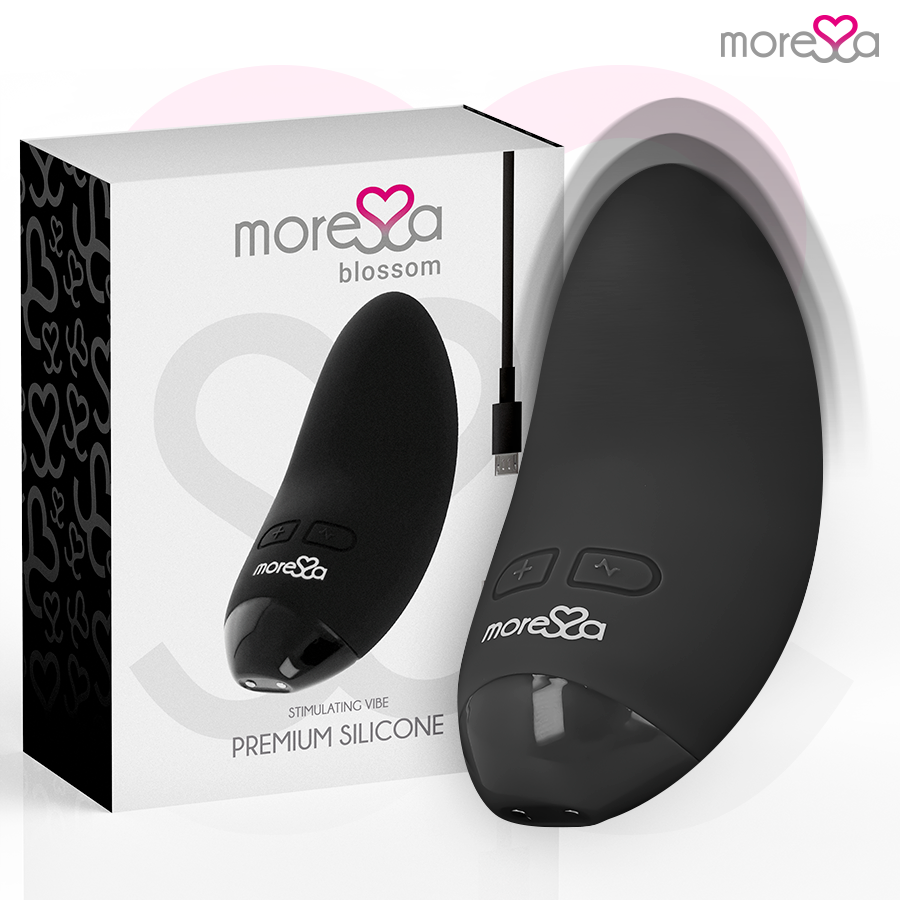 Mini vibromasseur MORESSA Blossom, noir